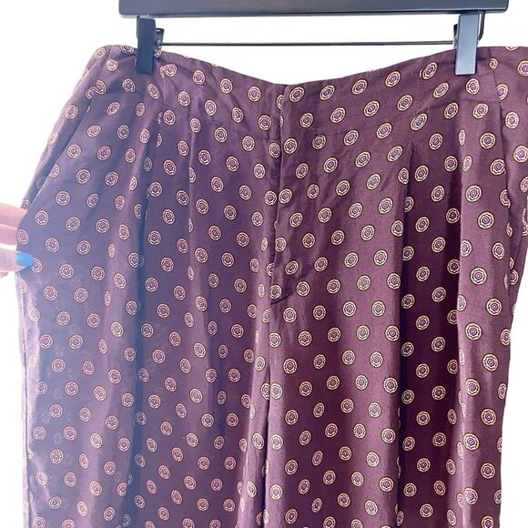 Anthropologie Marsden Wide Leg Geo Print Pants Size 14 - Picture 6 of 11